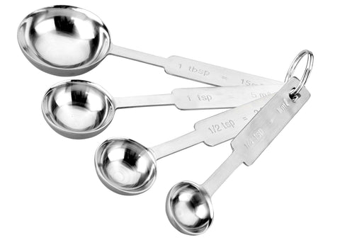 Lot de cuillères à mesurer (1,25 ml, 2,5 ml, 5 ml, 15 ml)