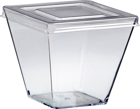 Lot de 100 verrines émeraude + couvercle