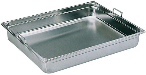 Bac gastronorme GN 2/1 avec poignet - L: 530 mm l: 650 mm