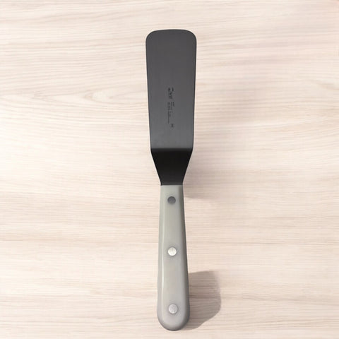 Spatule coudée en inox 13 cm / Curved steel spatula 5"
