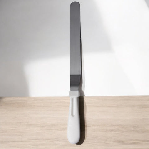 Spatule coudée inox / Steel curved spatula