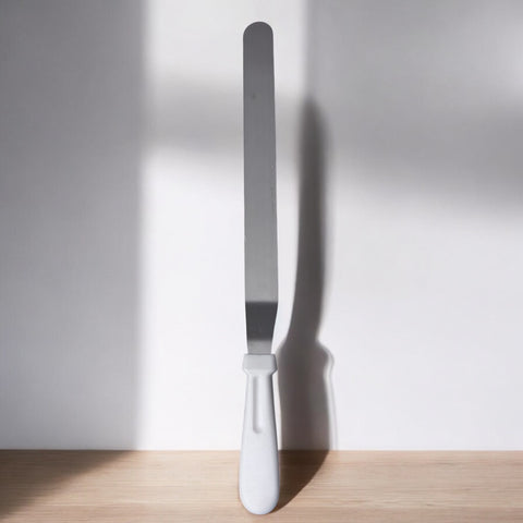Spatule coudée inox / Steel curved spatula