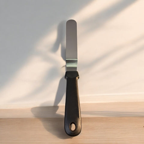 Spatule coudée en inox / Steel curved spatula