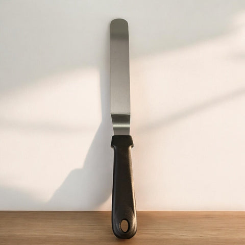 Spatule coudée en inox / Steel curved spatula