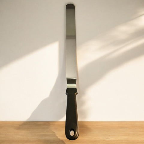 Spatule coudée en inox / Steel curved spatula