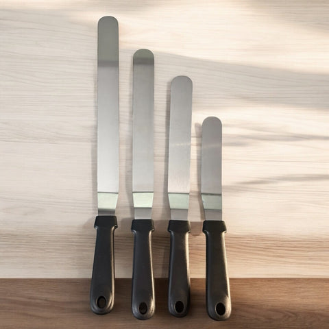 Spatule coudée en inox / Steel curved spatula